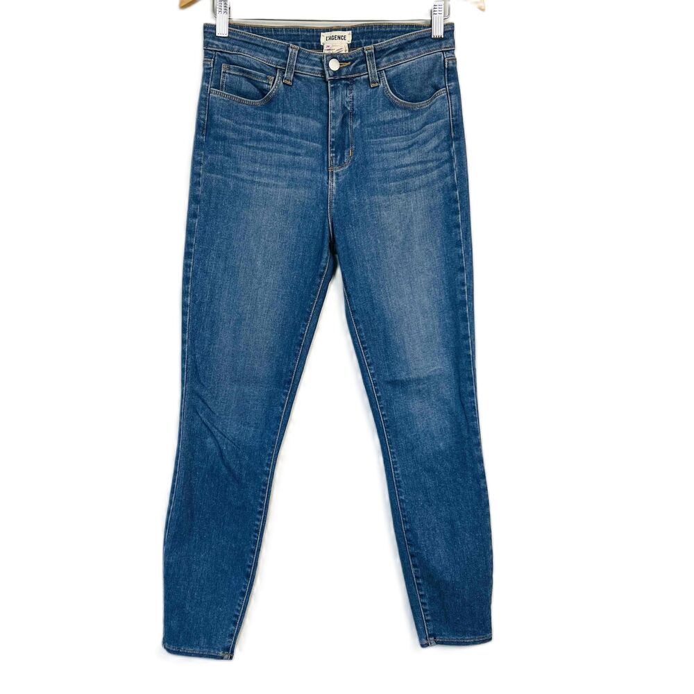 L'Agence‎ Size 28 Margot Skinny Jeans Seafoam High Rise Stretch